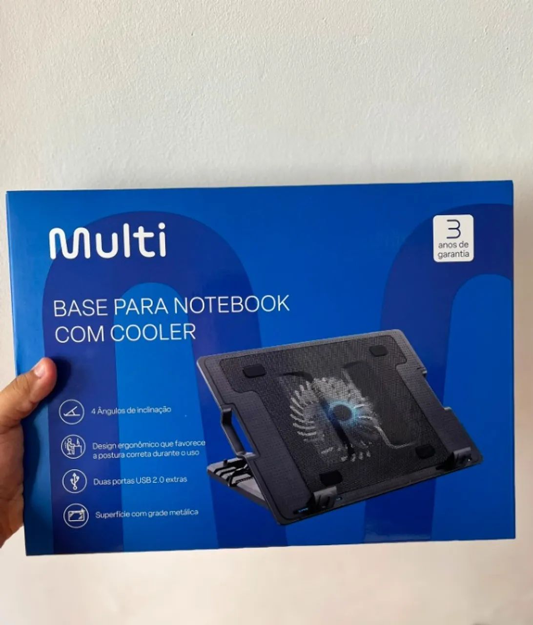 Base Cooler Multilaser Vertical Para Notebook Preto 