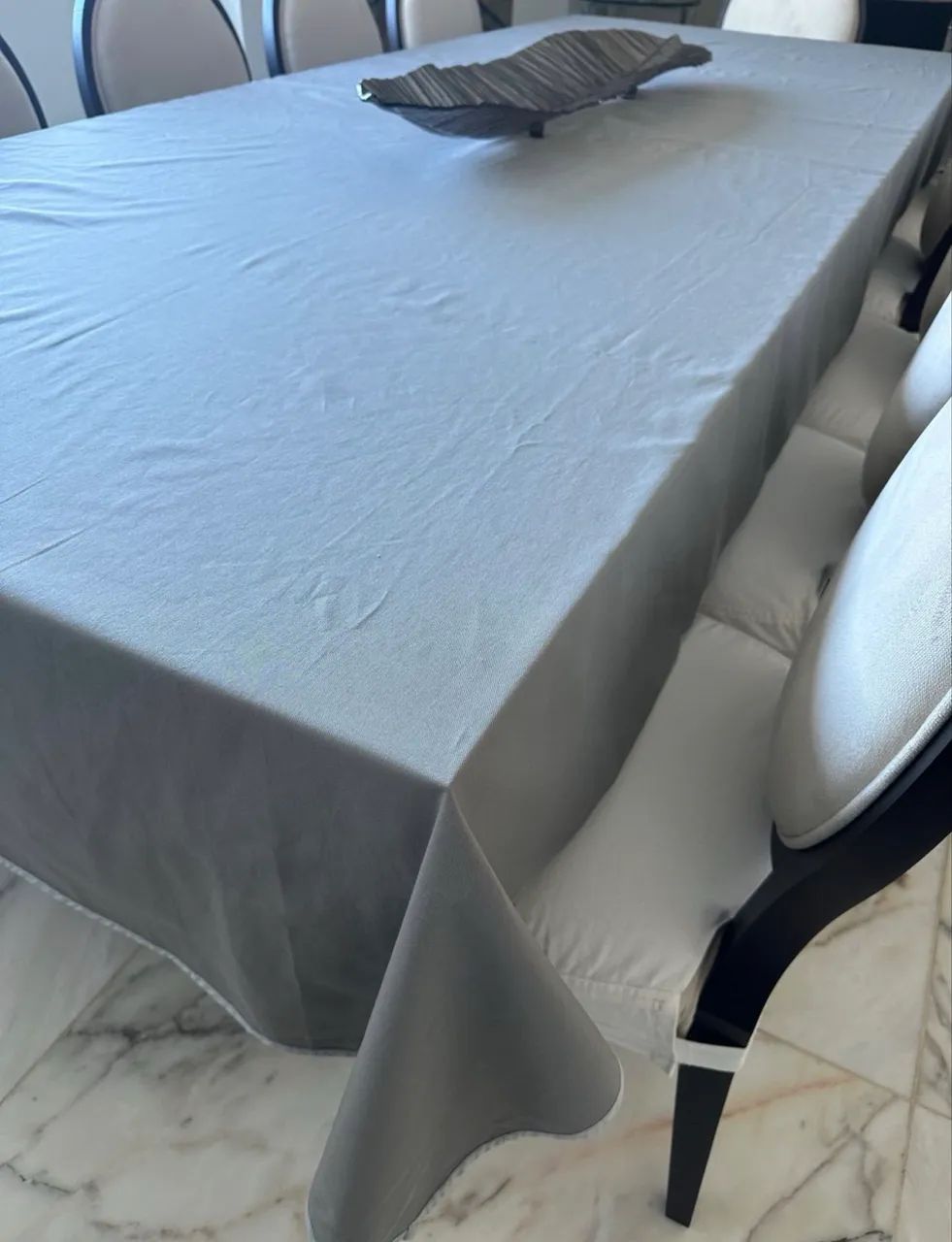 Toalha de mesa cinza - Foto 4