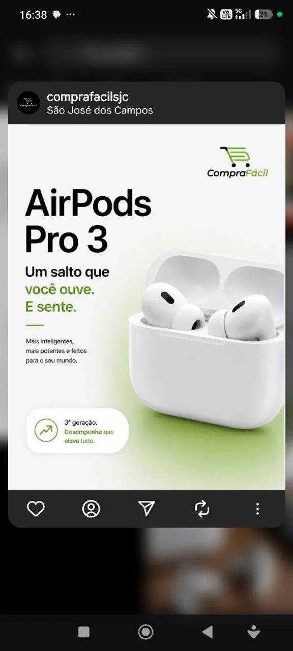 Air pods 3 branco 