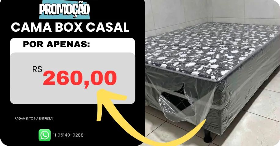 Cama box casal (promoção)