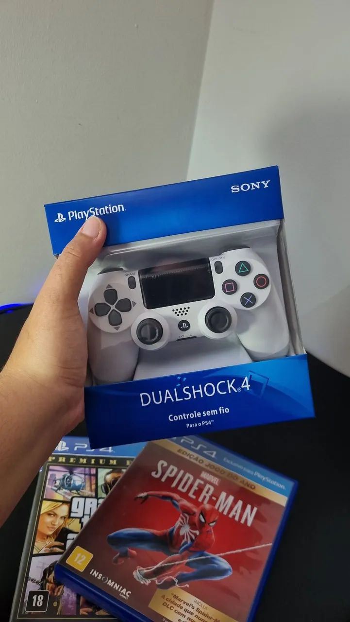 Controle Ps4 + Spider-Man + GTA V  - Foto 4