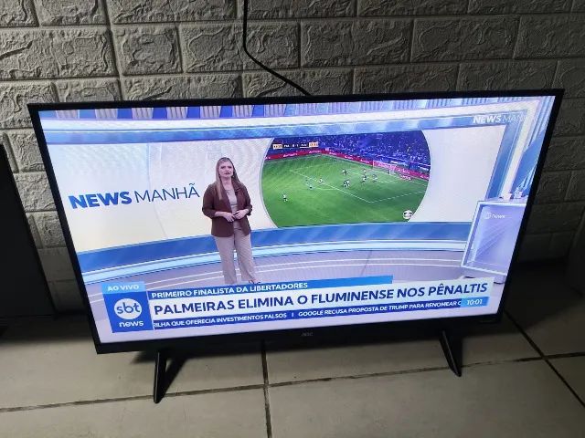 Tv 32 Smart Roku Aoc Pol Semi Nova - Foto 2