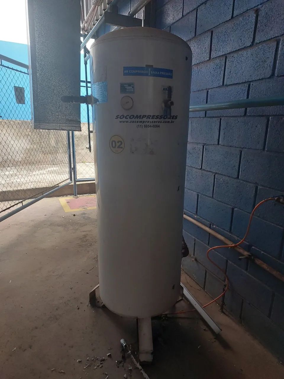 Cilindro ou reservatorio de ar