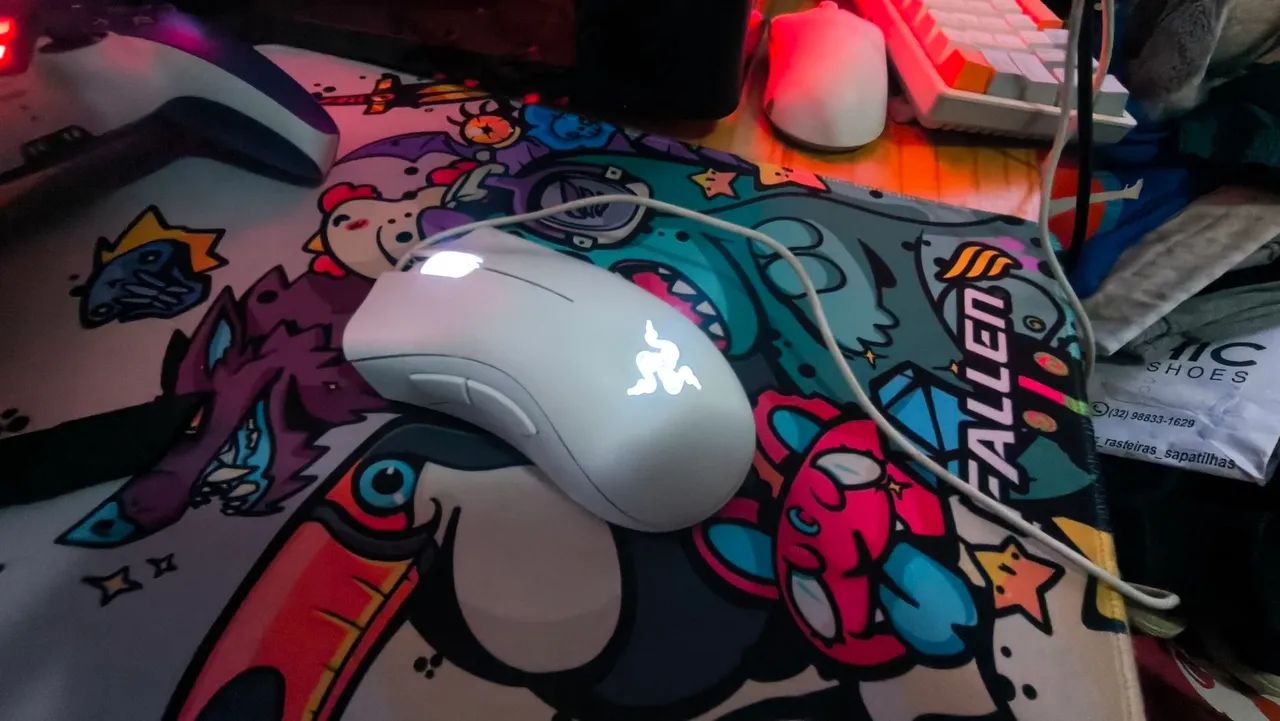 MOUSE RAZER DEATHADDER ESSENTIAL BRANCO - Foto 2