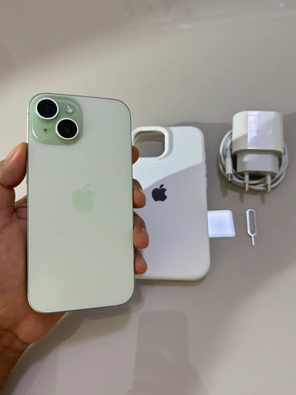 iPhone 15 verde - (128GB) Aparelho Impecável  - Foto 3