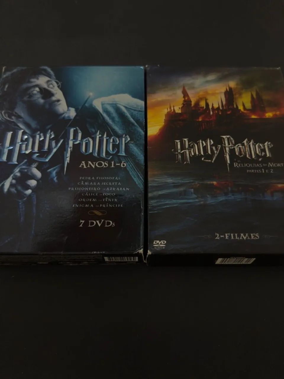 COLEÇÃO COMPLETA HARRY POTTER EM DVD 2 BOX SETS 11 DISCOS 8 FILMES - Foto 2