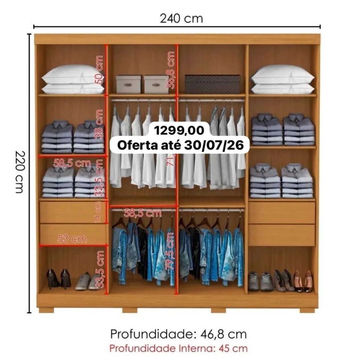 Vendo guarda roupas  - Foto 4
