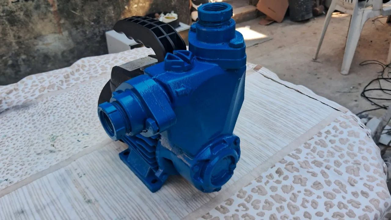 Bomba d'água auto aspirante lepono de 1/2 CV 127V - Foto 4