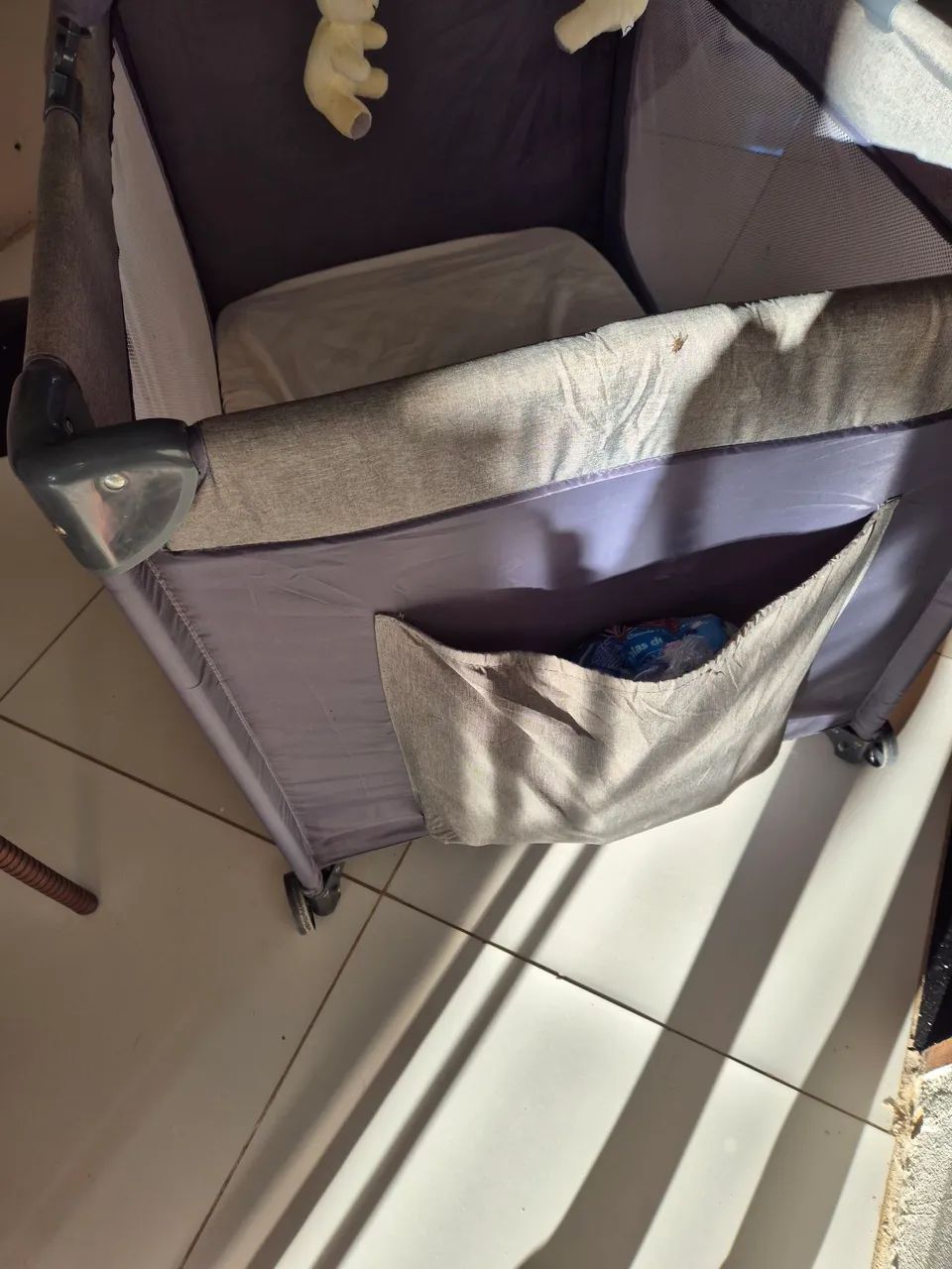 Berço para bebê, com colchão e mosqueteiro  - Foto 4