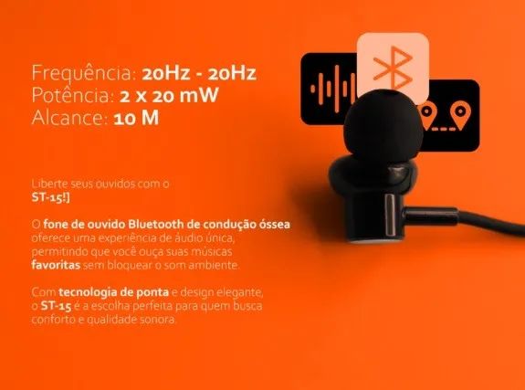 Fone Bluetooth Peining ST-15 pescoço - Foto 3