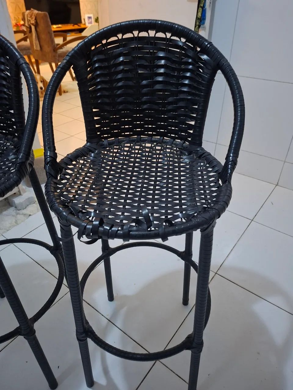 Vendo bancos altos para cozinha usado - Foto 4