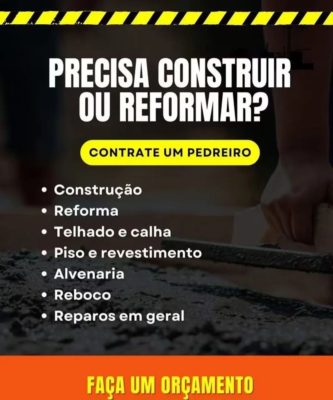Pedreiro reforma em geral 