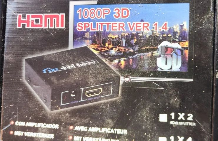 Splitter Divisor Hdmi Hdcp 1x2 Vídeo 1080p - Foto 3