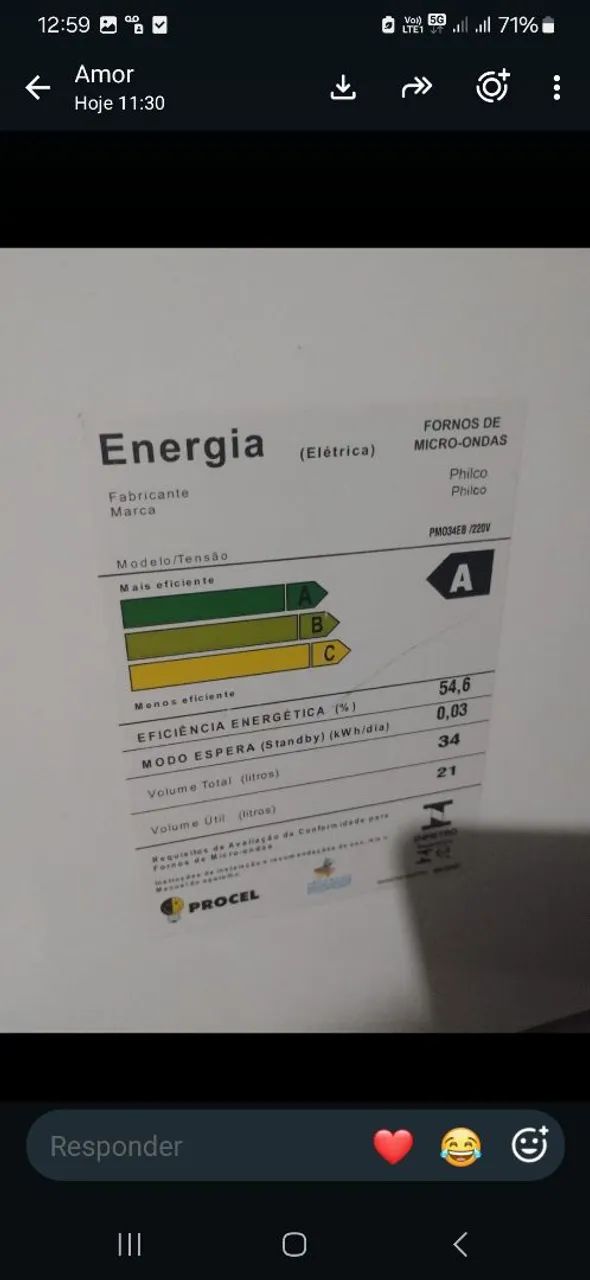 Microondas em.perfeito estado - Foto 4