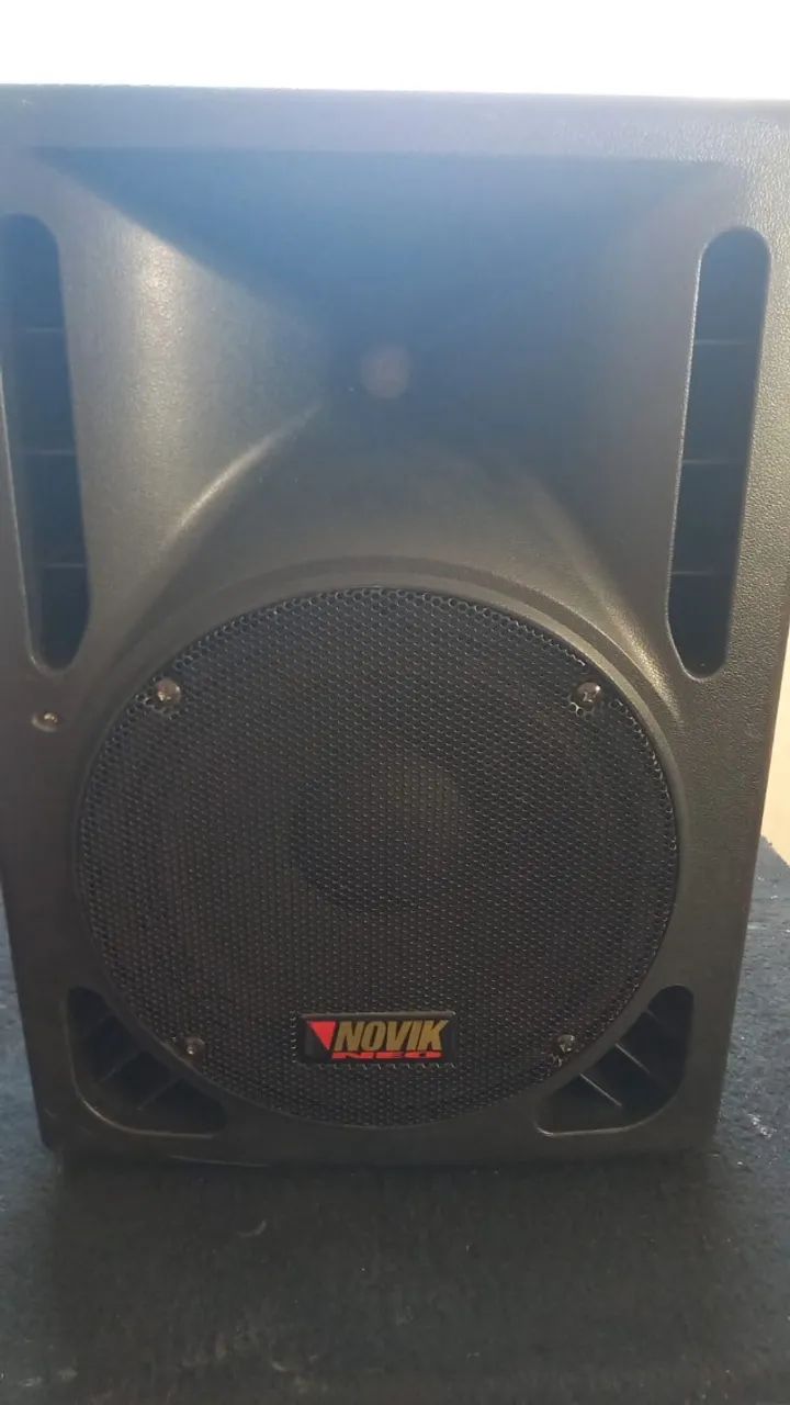 Caixa de som  Ativa 10 Polegadas 150w Rms Novik Neo Evo 150a Preta , Vendo ou troco - Foto 4