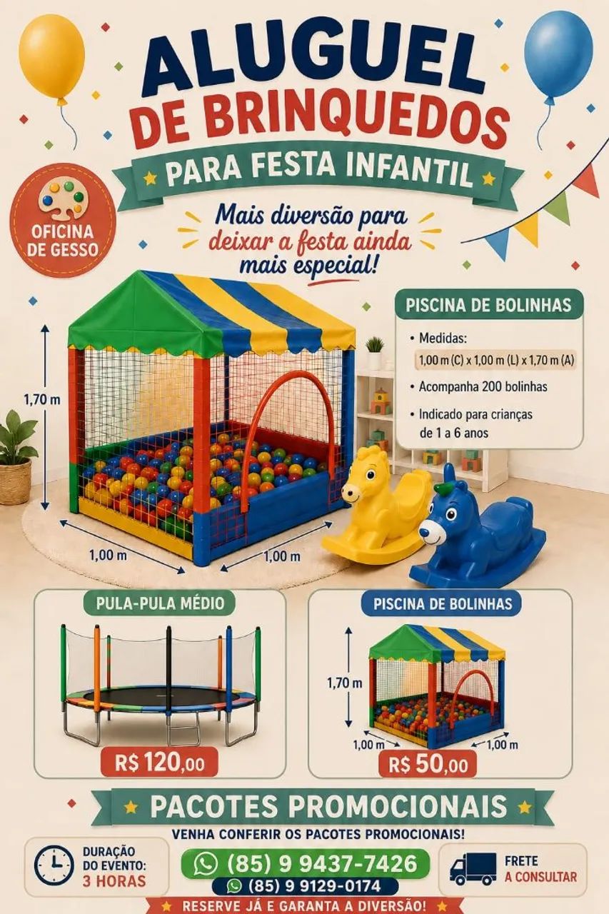Aluguel de brinquedos 