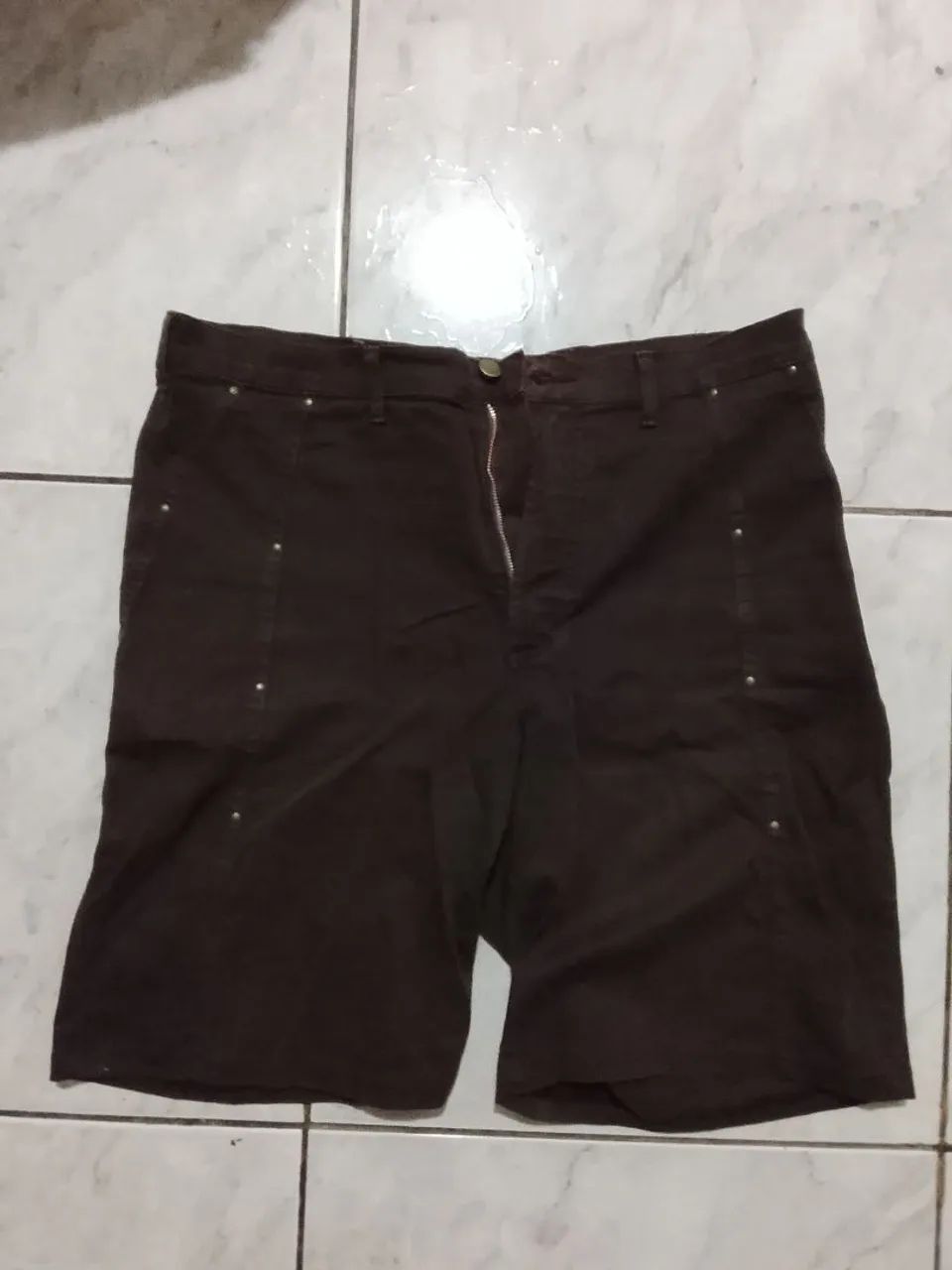 Bermuda Jeans Marrom
