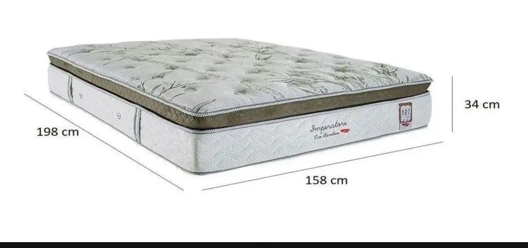 VENDO CAMA BOX QUEEN NOVA - Herval Imperatore Eco Bamboo Queen - Foto 3