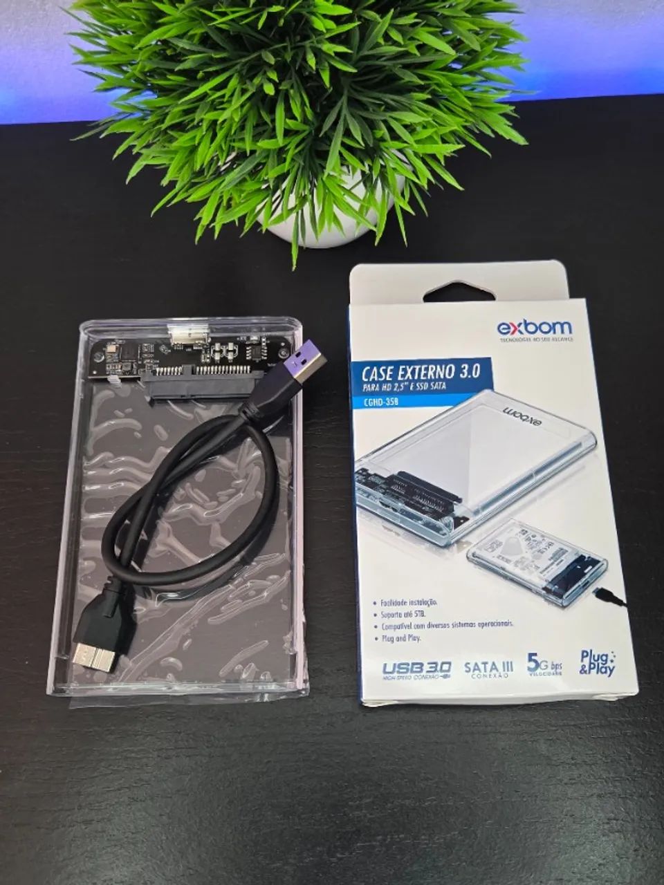 Case Para HD/SSD - Exboom