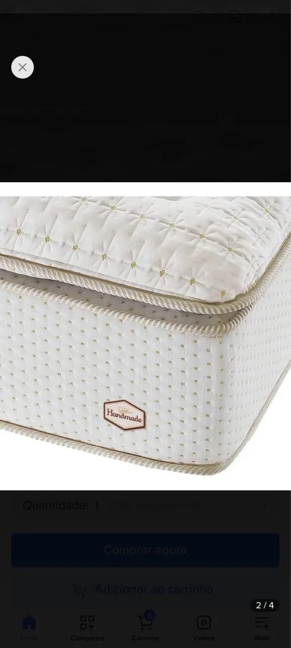 Cama box casal colchão American Flex