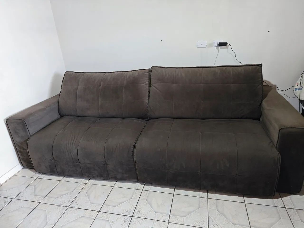 Sofá cama muito novo sem manchas ou rasgos ' - Foto 4