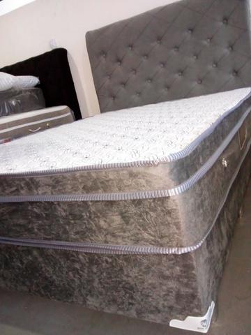 Cama box + colchão + cabiceira 12 parcelas de: