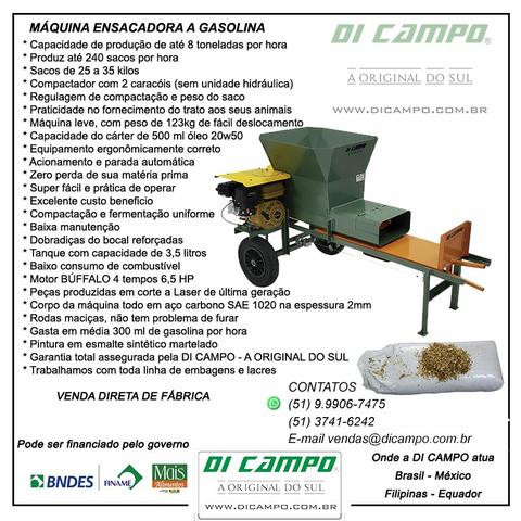 Máquina Compactadora de Silagem Di Campo