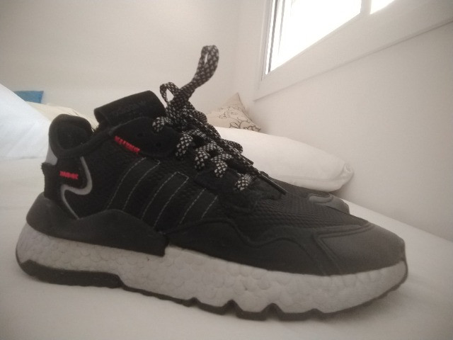 adidas nite jogger preto