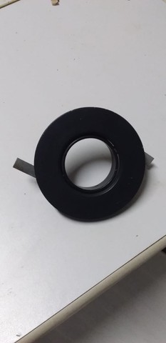 Spot de embutir lampada dicroica - cor preta