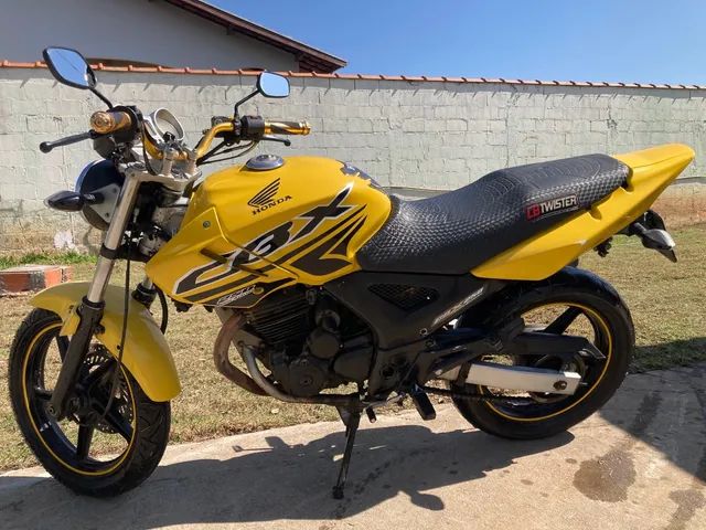 Honda cbx 250 twister,2008, amarela, r$ 6.500 em Brasil