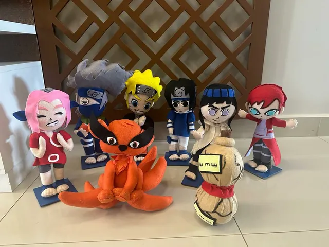 15 Personagens do anime Naruto feltro