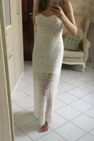 Vestido longo branco/off-white  - Foto 2