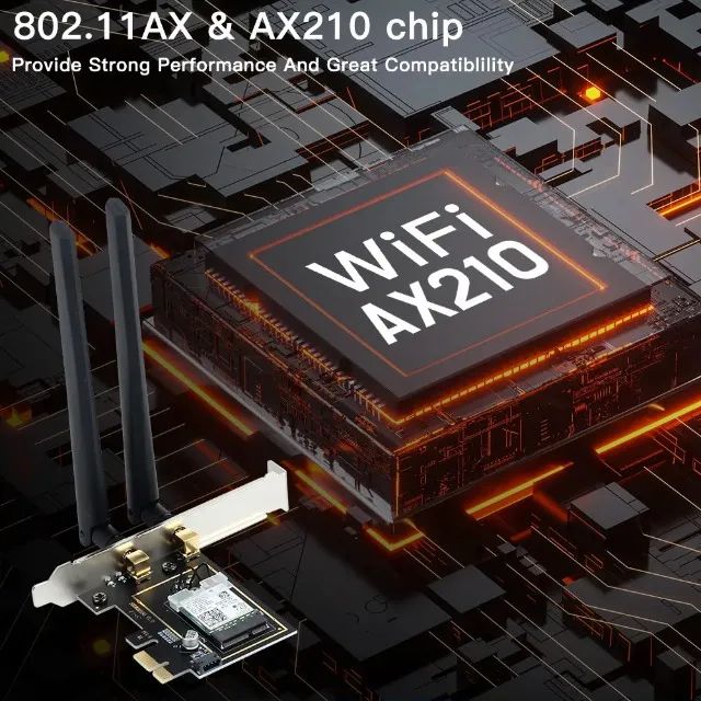 Adaptador PCIe x1: WiFi 6 5374 Mbps + Bluetooth 5.3 - Foto 2