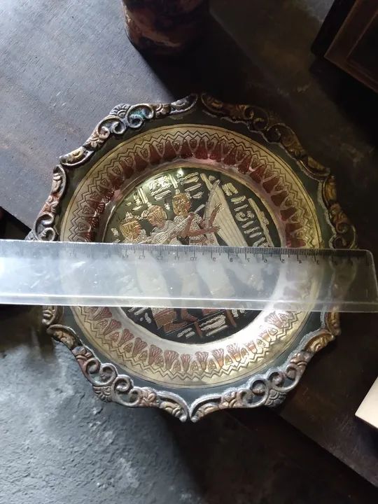 Lindo prato egípcio decorativo - Foto 2