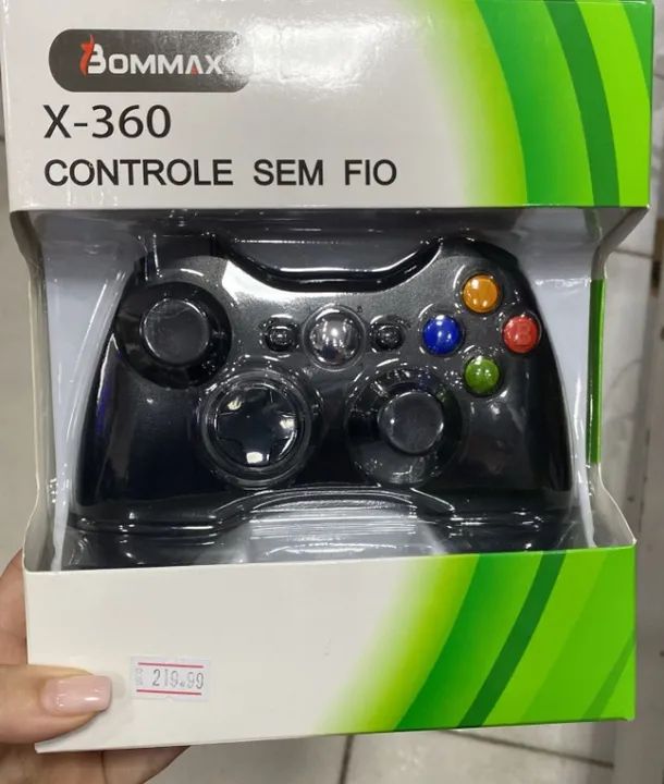 Controle Compatível Xbox 360 Sem Fio Bommax - Loja Coimbra Entregamos 