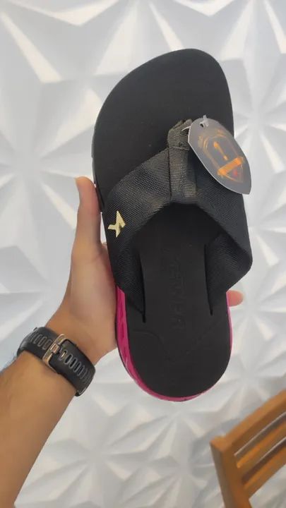 Chinelo Kenner Preto/Pink - Foto 2