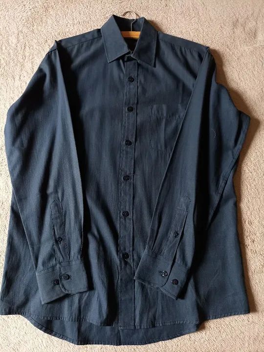 Camisa social azul