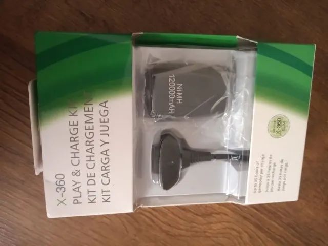 Kit bateria e cabo usb xbox 360 [novo] - Foto 2