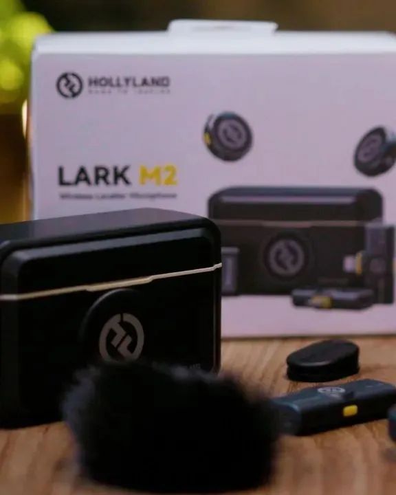 Microfone Hollyland Lark M2 Combo Lacrado - Microfones e
