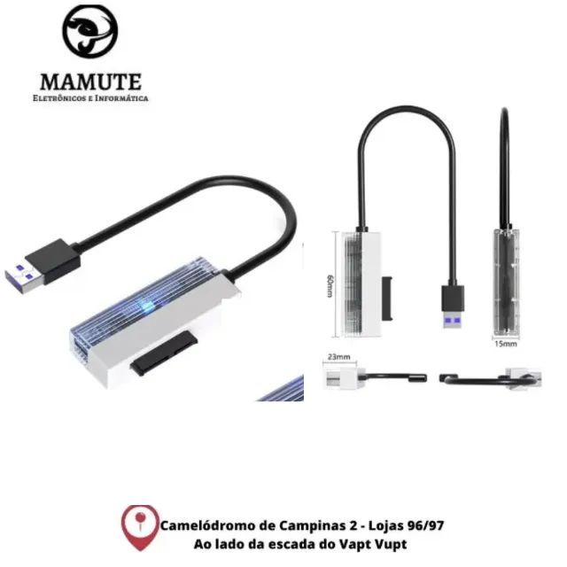 Cabo Sata Adaptador Hd Ssd 2.5 Pc Usb 3.0
