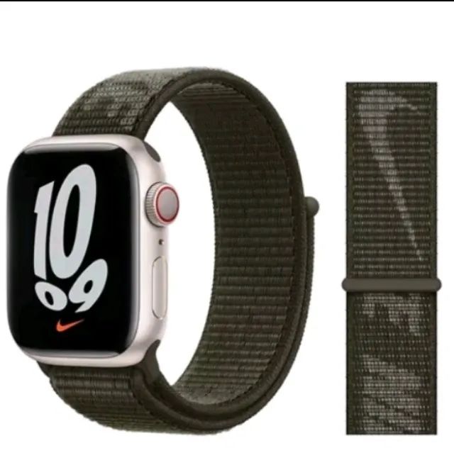 Pulseira Nylon com velcro pra AppleWatch 42 a 49mm Promoção - Foto 3