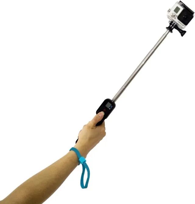 Bastão de mão com Encaixe para controle Extensível 1 metro P/ Go Pro - Foto 5