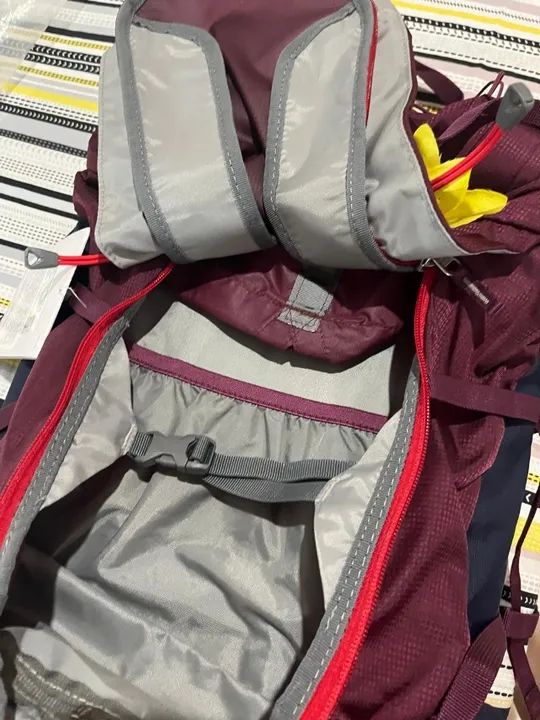 mochila deuter aircontact cargueiro 50 + 10 sistema vari quick nova com etiqueta - Foto 2