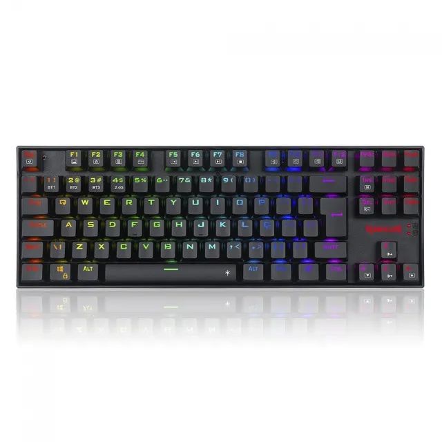 Teclado Mecânico 80% Redragon Kumara Pro Black RGB Bluetooth/Wireless - WZetta