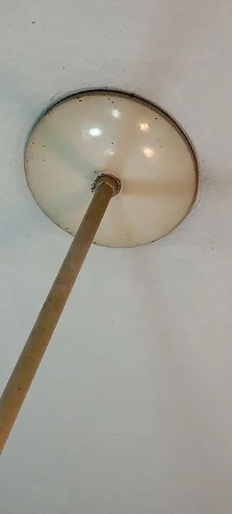 Luminária Pendente de vidro,anos 60 - Foto 4