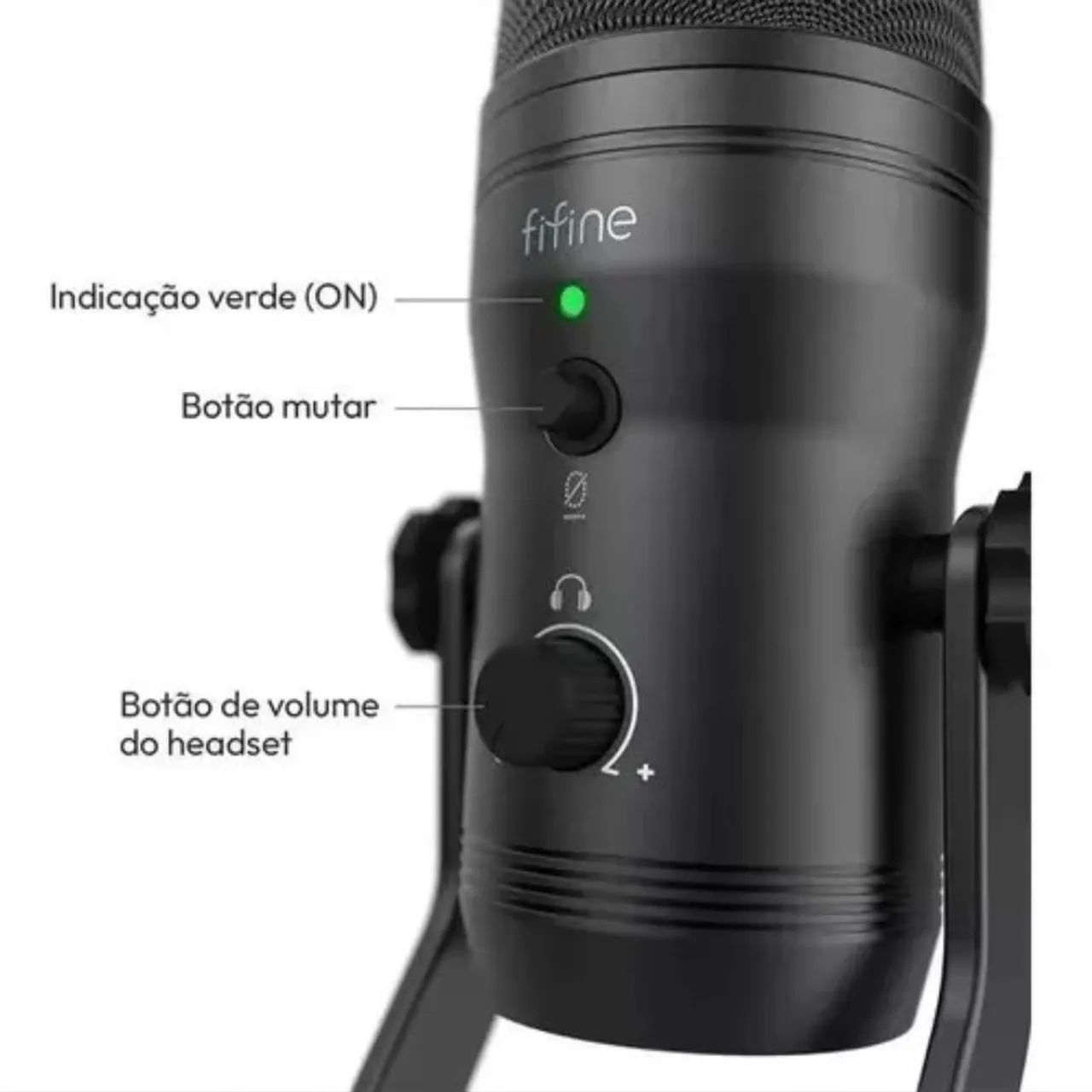 Microfone Profissional USB Fifine K690 (Zero Na Caixa Sem Uso)  - Foto 3