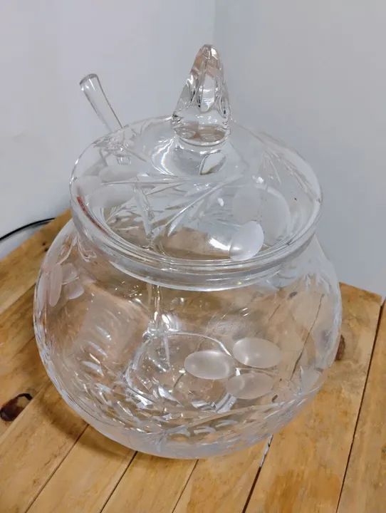 Poncheira de cristal 