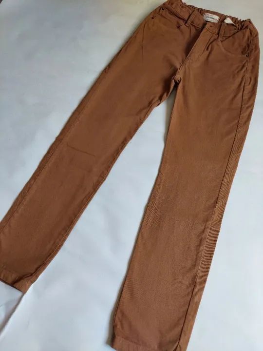 Calça Jeans Marca Kids Denin Boys Tam 11/12 (146 cm) Cor Marron em ótimo estado - Foto 2