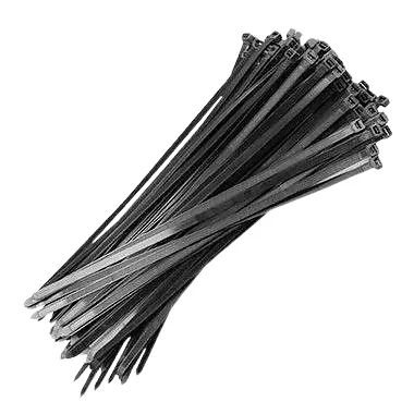 100 abraçadeiras de nylon preta  100mmx2,5mm vila