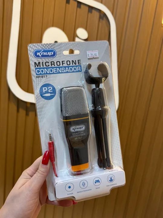 Microfone Condensador Knup P2 